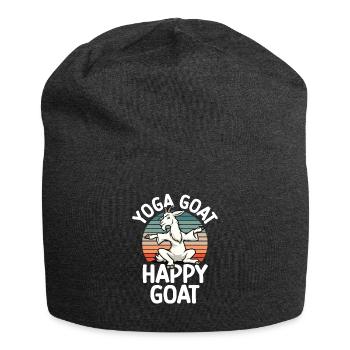 Ziegen-yoga-meditation, Yoga-kurs, Yoga - Jersey-Beanie - Anthrazit - Vorne