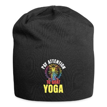 Goat yoga meditation, yoga class, yoga - Jersey Beanie - black - Front