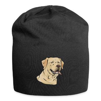 Yellow Labrador Retriever - Jersey Beanie - black - Front
