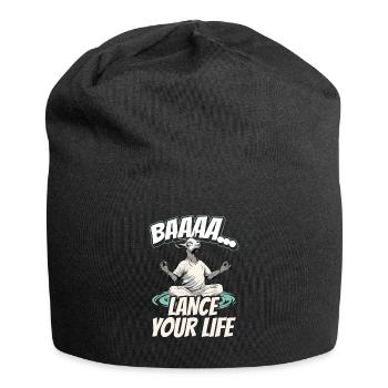 Goat yoga meditation, yoga class, yoga - Jersey Beanie - black - Front
