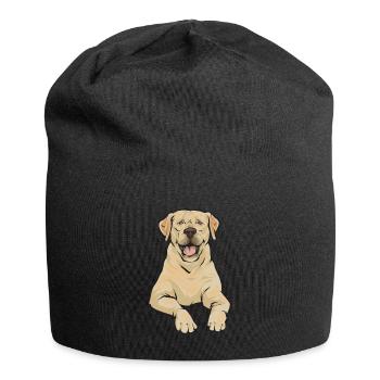 Yellow Labrador Retriever - Jersey Beanie - black - Front