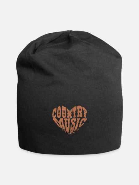 Country - Jersey-Beanie - Schwarz
