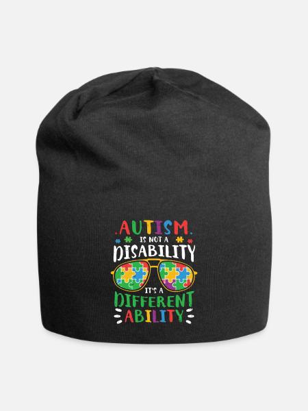 Autisme - Bonnet en jersey - noir