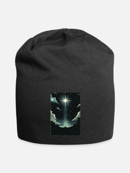Der Stern Tarot - Jersey-Beanie - Schwarz