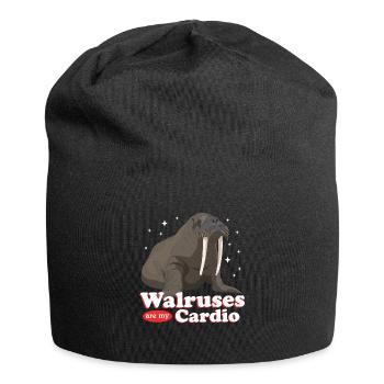 Walrus Walrus Walrus Walrus Gift - Jersey Beanie - black - Front