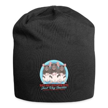 Rats, Rat Lover, Rat Owner, Gift - Jersey Beanie - black - Front