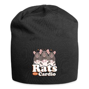 Rat Owner Rat Gift - Jersey Beanie - black - Front