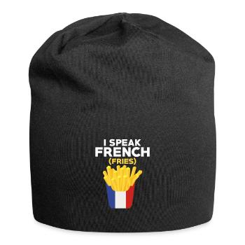 Conversational in French Fries: A Foodie's Tongue - Jersey Beanie - black - Front