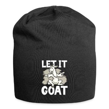 Goat yoga meditation, yoga class, yoga - Jersey Beanie - black - Front