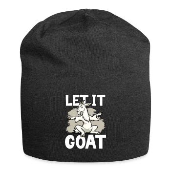Ziegen-yoga-meditation, Yoga-kurs, Yoga - Jersey-Beanie - Anthrazit - Vorne