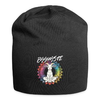 Goat yoga meditation, yoga class, yoga - Jersey Beanie - black - Front