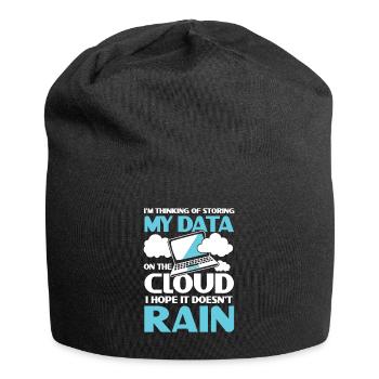 I'm Thinking Of Storing My Data On The Cloud - Jersey-Beanie - Schwarz - Vorne