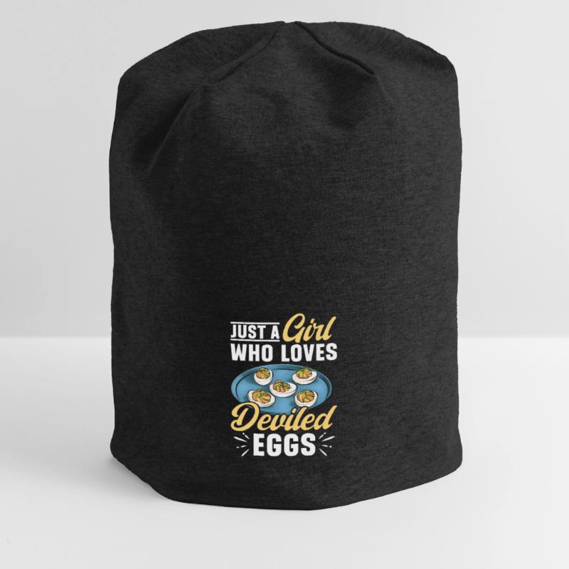 Stuffed Eggs Deviled Eggs Jersey Beanie