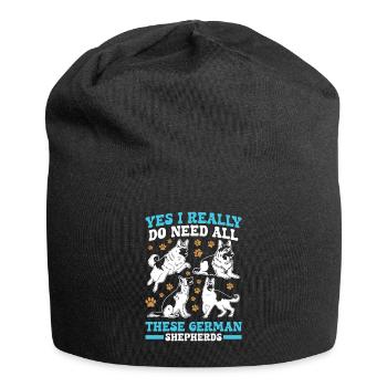 Berger Allemand, J'AI VRAIMENT BESOIN DE TOUT CELA - Bonnet en jersey - noir - Devant