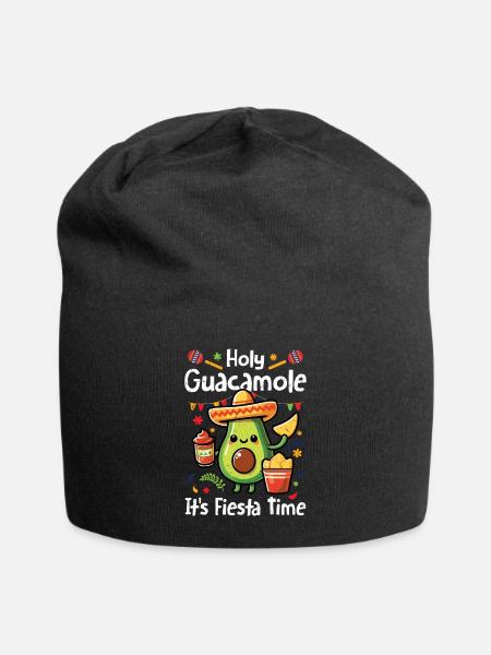 Avocado - Jersey-Beanie - Schwarz