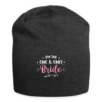 Junggesellin Jungesellinnenabschied Braut - Jersey-Beanie - Anthrazit - Vorne