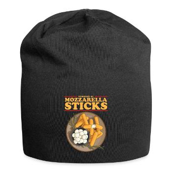 Mozzarella Sticks Cheese Cheese Lover Gift - Jersey Beanie - black - Front