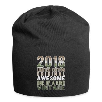 Limited Edition Since 2018 Birthday Vintage 2018 - Jersey Beanie - black - Front