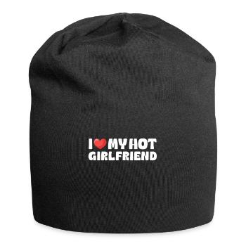 I Love My Hot Girlfriend - Jersey Beanie - black - Front