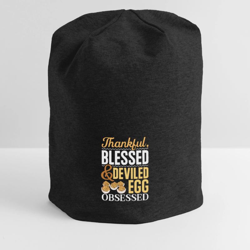 Stuffed Eggs Deviled Eggs Jersey Beanie