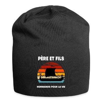 Vater und Sohn Norman Vintage Normandie - Jersey-Beanie - Schwarz - Vorne