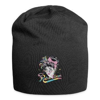 Stylische Retro 1980 Regenbogen-Retro Vixen für - Jersey-Beanie - Schwarz - Vorne