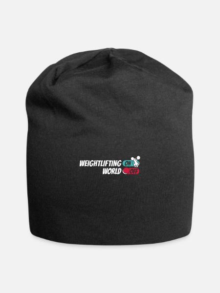 Weightlifting Weightlifter - Jersey Beanie - black