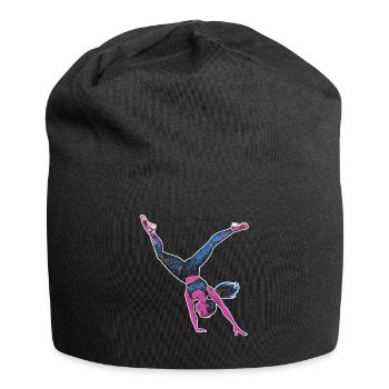 Cool cartwheel gymnast - Jersey Beanie - black - Front