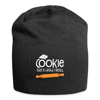 Baker Bakeries Baked Goods Baking Gift - Jersey Beanie - black - Front