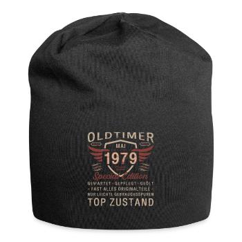 Oldtimer Mai 1979 Jahrgang 1979 Geburtstag 1979 - Jersey-Beanie - Schwarz - Vorne
