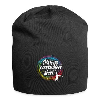 Cool cartwheel gymnast - Jersey Beanie - black - Front
