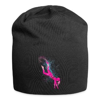 Cool cartwheel gymnast - Jersey Beanie - black - Front