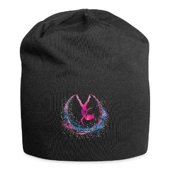 Cool cartwheel gymnast - Jersey Beanie - black - Front