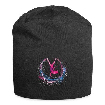 Cool cartwheel gymnast - Jersey Beanie - charcoal grey - Front