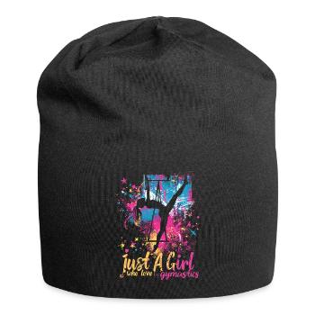 Cool cartwheel gymnast - Jersey Beanie - black - Front