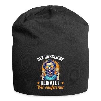 the ugly man marries bachelor party - Jersey Beanie - black - Front
