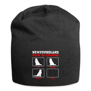 Newfie Owner NEWFOUNDLAND GUIDE TO TRAINING - Jersey Beanie - black - Front