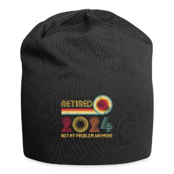 Vintage Retiré 2024 n’est plus mon problème - Bonnet en jersey - noir - Devant