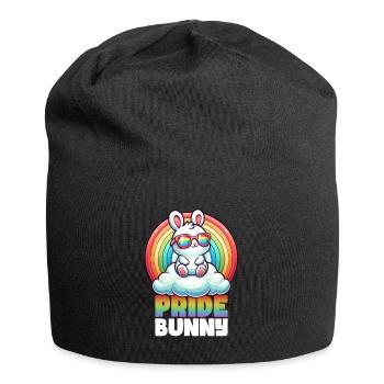 Pride Gay CSD Love LGBTQ Colors of the Rainbow - Jersey Beanie - black - Front