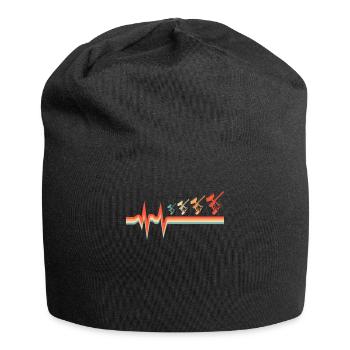 Rythme cardiaque de l’ECG de paintball - Bonnet en jersey - noir - Devant