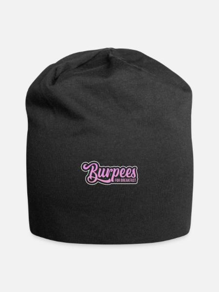 Burpees Fitness Burpee Krafttraining Geschenk - Jersey-Beanie - Schwarz