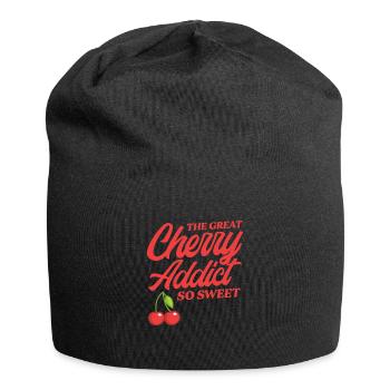 Cherry Cherry Tree Cherry Blossom Fruit Gift - Jersey Beanie - black - Front