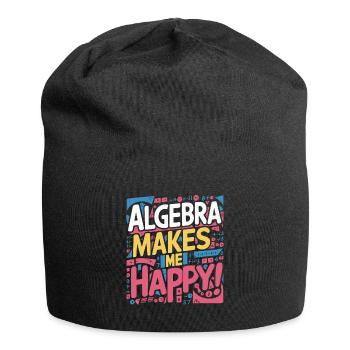 L’ALGÈBRE ME REND HEUREUX - Bonnet en jersey - noir - Devant
