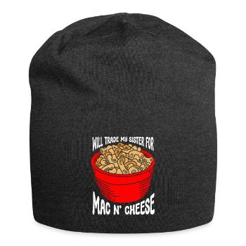 Mac And Cheese Makkaroni - Jersey-Beanie - Anthrazit - Vorne