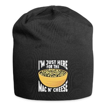 Mac And Cheese Makkaroni - Jersey-Beanie - Schwarz - Vorne