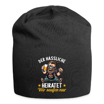 the ugly one marries bachelor party bachelor party - Jersey Beanie - black - Front