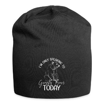 Grizzly Ours brun Ours brun - Bonnet en jersey - noir - Devant