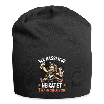 the ugly one marries bachelor party bachelor party - Jersey Beanie - black - Front