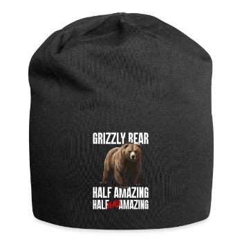 Grizzly Ours brun Ours brun - Bonnet en jersey - noir - Devant