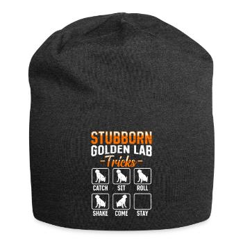 Labrador Stur STUBBORN GOLDEN LAB TRICKS Labrador - Jersey Beanie - charcoal grey - Front